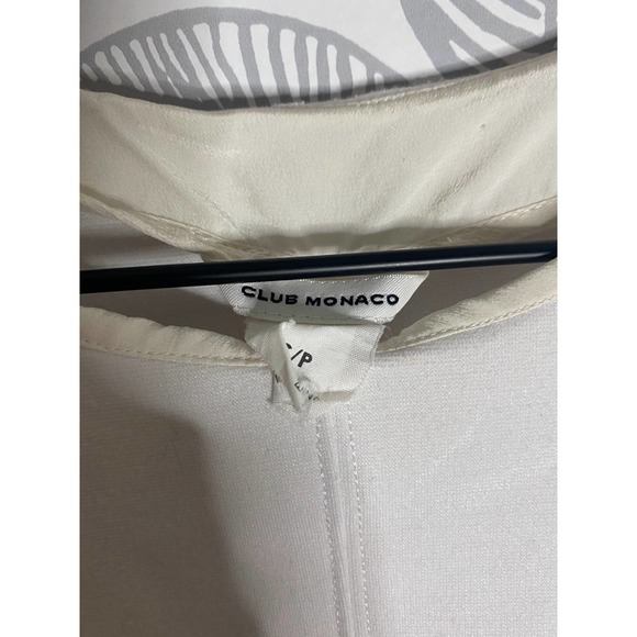Club Monaco White Quarter Length Top, Size S - Picture 2 of 2